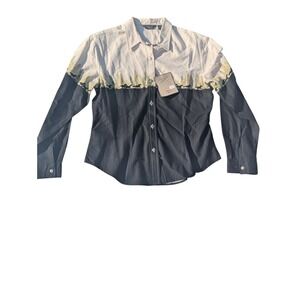 Roper Western Shirt Horse Print Long Sleeve Button Up Cowboy Top Size‎ M